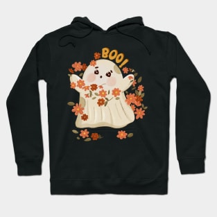 Boo Ghost Dances With Flowers Hoodie